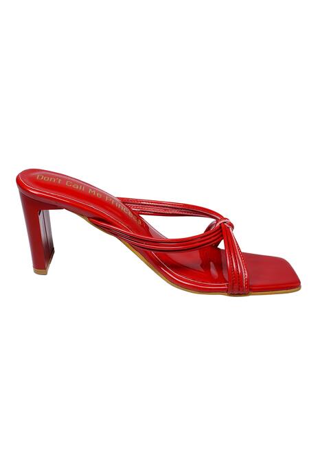 Red strappy heels near me hot sale