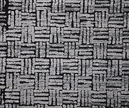 Buy_Qaaleen_Black Viscose Silk Embossed Handcrafted Carpet_Online_at_Aza_Fashions