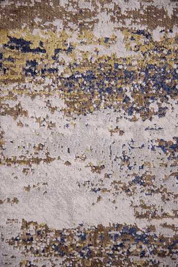 Buy_Qaaleen_Blue Viscose Silk And Acrylic Woven Poolside Rug_Online_at_Aza_Fashions