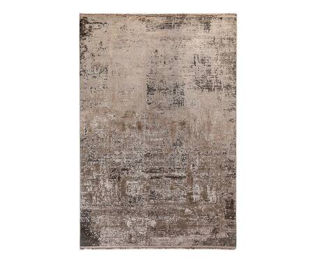Buy_Qaaleen_Brown Viscose Silk And Acrylic Emboss The Soil Carpet_Online_at_Aza_Fashions