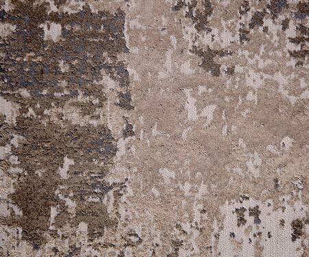 Shop_Qaaleen_Brown Viscose Silk And Acrylic Emboss The Soil Carpet_Online_at_Aza_Fashions