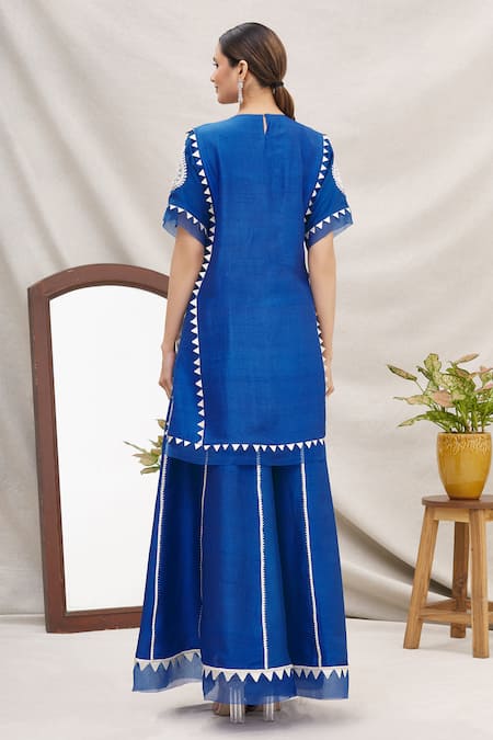 Ekta Singh Silk Organza Kurta Gharara Set 