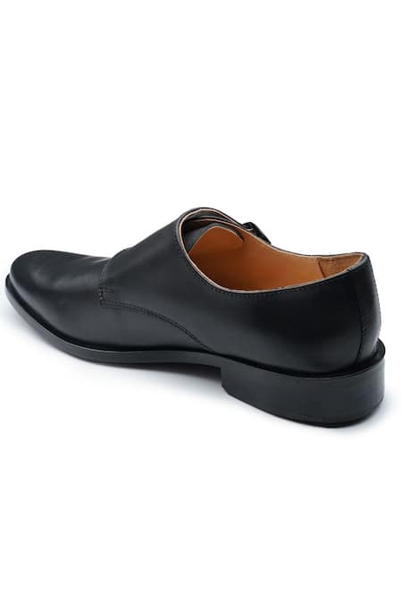 Shop_Rapawalk_Black Double Strap Monk Shoes_Online_at_Aza_Fashions