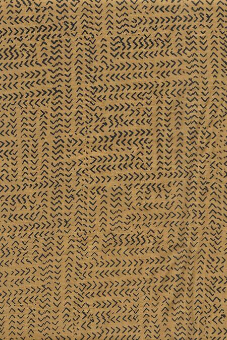 Buy_Son Of A Noble Snob_Yellow Linen Printed Short Kurta_Online_at_Aza_Fashions