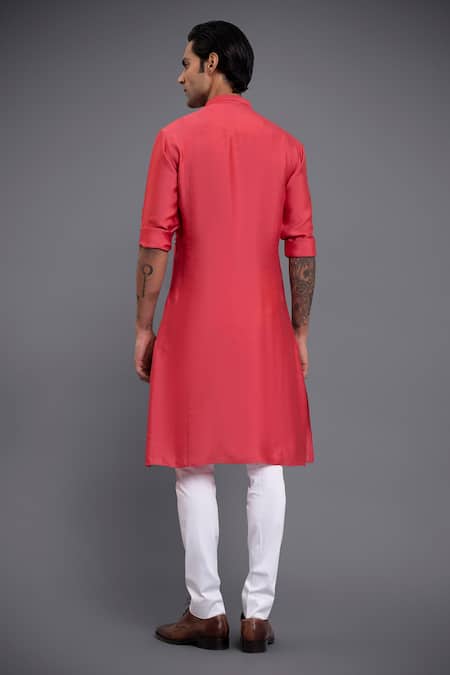 Raghavendra Rathore Jodhpur Silk Embroidered Kurta 