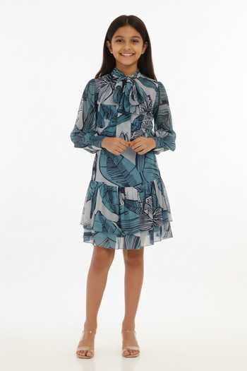 Koai Botanic Pattern Short Skirt For Kids