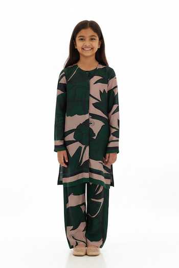 Koai Flower Print Flared Pant For Kids