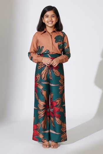Koai Floral Pattern Flared Pant For Kids