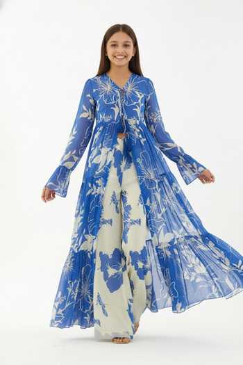 Koai Chiffon Floral Pattern Pant For Kids