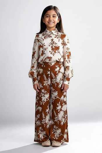 Koai Silk Floral Print Pant For Kids