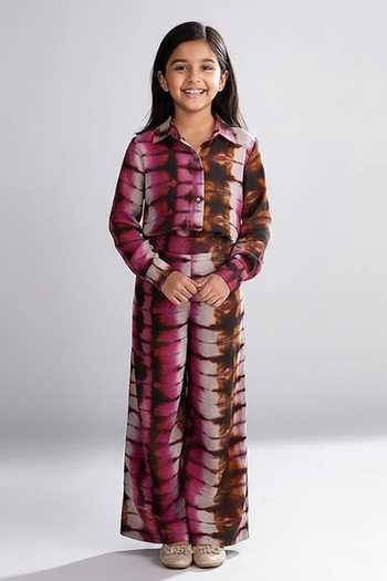 Koai Cotton Silk Printed Palazzos For Kids