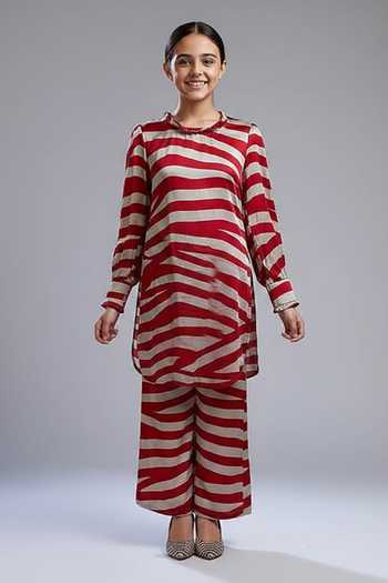 Koai Printed Silk Tunic For Kids