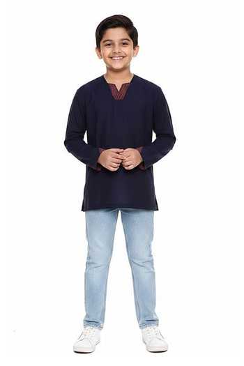 Mayank Modi - Men Cotton Short Kurta For Kids