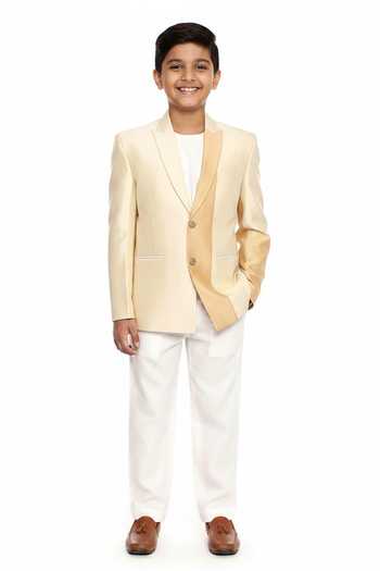 Mayank Modi - Men Colorblock Blazer For Kids