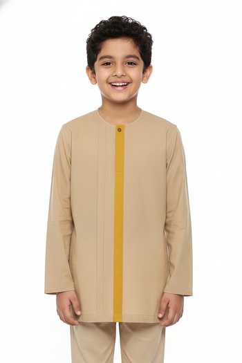 Mayank Modi - Men Pintuck Short Kurta For Kids