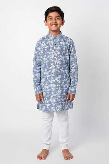 Spring Break Printed Kurta For Kids