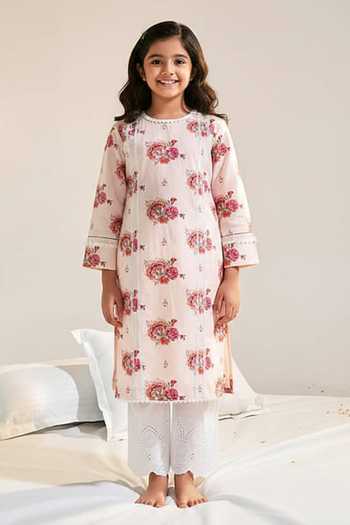 Sage Saga Ruhi Floret Print Kurta For Kids
