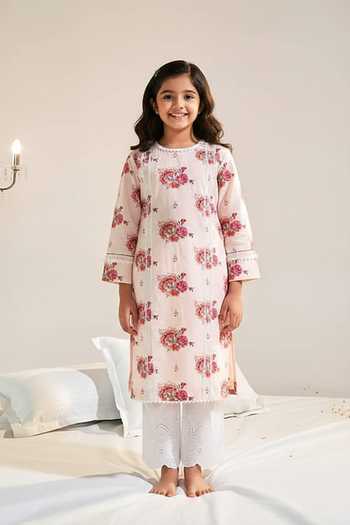 Sage Saga Ruhi Floret Print Kurta For Kids