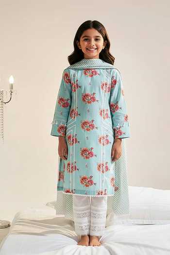Sage Saga Ruhi Floral Print Kurta For Kids