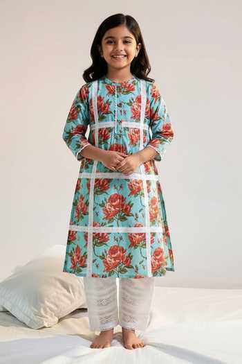 Sage Saga Ruhi Printed Kurta For Kids