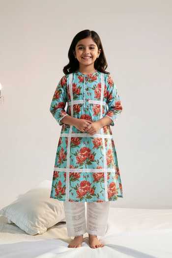Sage Saga Ruhi Printed Kurta For Kids