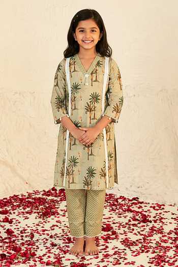 Sage Saga Pihu Tree Pattern Tunic For Kids