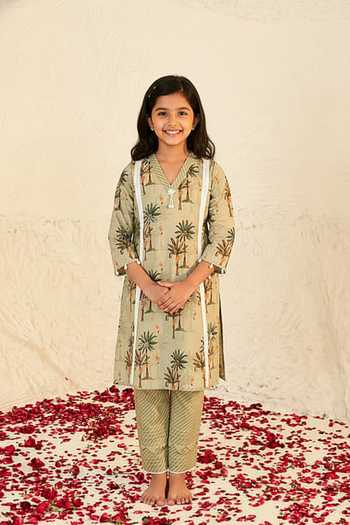 Sage Saga Pihu Tree Pattern Tunic For Kids