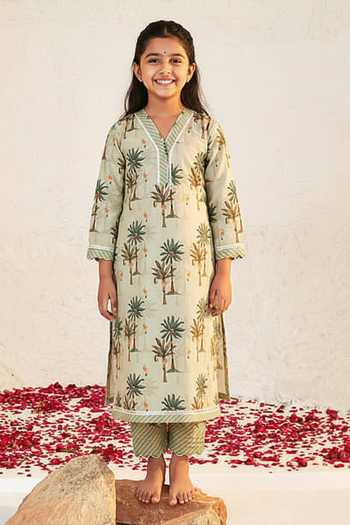Sage Saga Pihu Tree Pattern Tunic For Kids