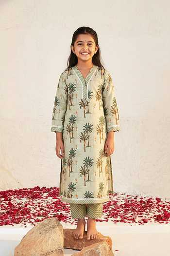 Sage Saga Pihu Tree Pattern Tunic For Kids