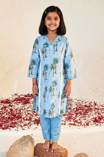 Sage Saga Pihu Tree Print Tunic For Kids