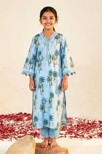 Sage Saga Pihu Printed Kurta For Kids