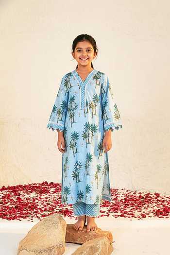 Sage Saga Pihu Printed Kurta For Kids