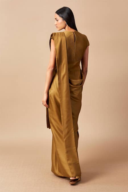 Ampm Ila Corded Saree Gown 