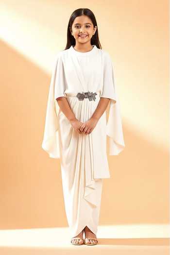 Aakaar Embroidered Gown For Kids