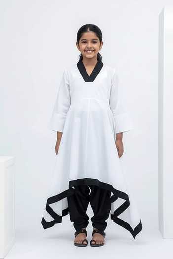 Aakaar Handkerchief Hem Tunic For Kids