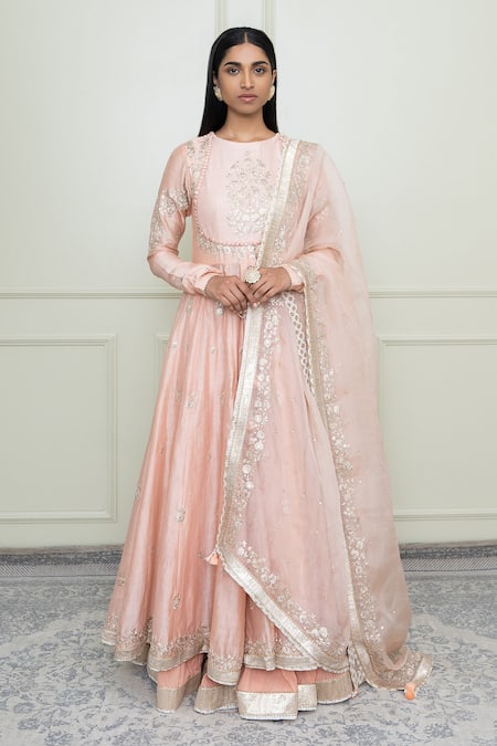Sheetal Batra Silk Chanderi Anarkali Set 