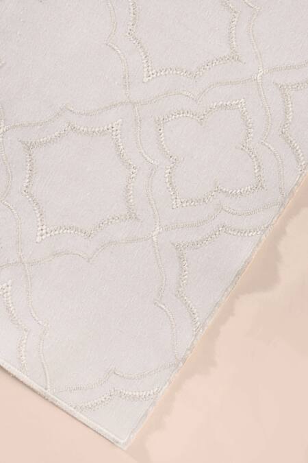 Table Manners_Off White Cloth Symmetry Placemats_at_Aza_Fashions