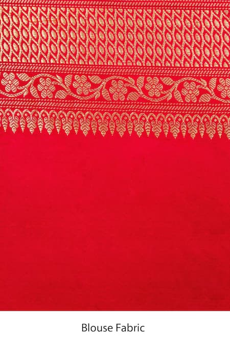 Paaprika_Pink , Chanderi Zari, Embroidery Handwoven Mashru Saree _at_Aza_Fashions
