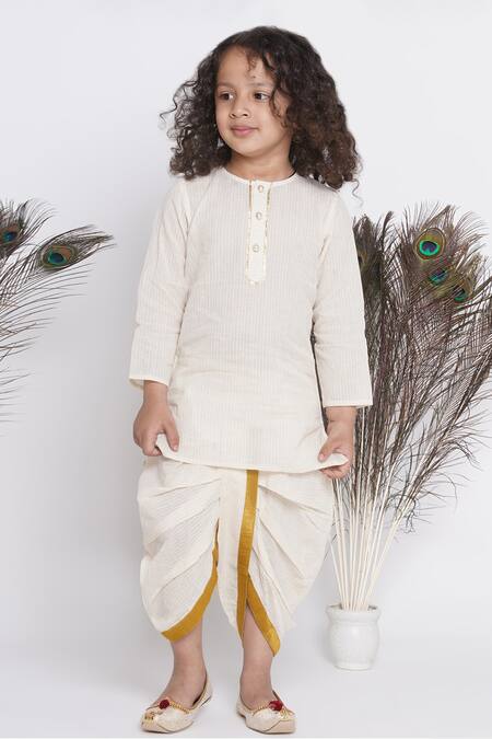 Buy Little Bansi Cream Silk, Cotton Embroidery Floral Bundi And Kurta Set Online at Aza Fashions Buy_Little Bansi_Cream Silk, Cotton Embroidery Floral Bundi And Kurta Set _Online_at_Aza_Fashions