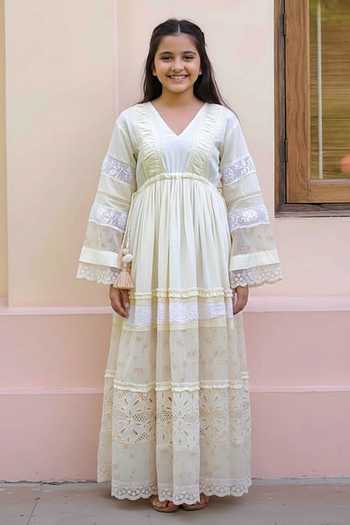 OurDve Lucy Layered Dress For Kids