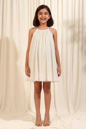 Rirasa Shimmer Textured Dress For Kids