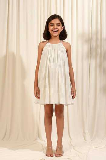 Rirasa Shimmer Textured Dress For Kids