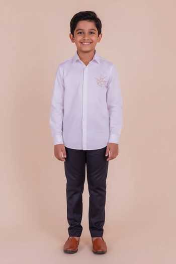 Design O Stitch Embroidered Bird Shirt for Kids For Kids