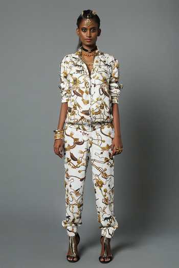 House Of Three Printed Track Pant 