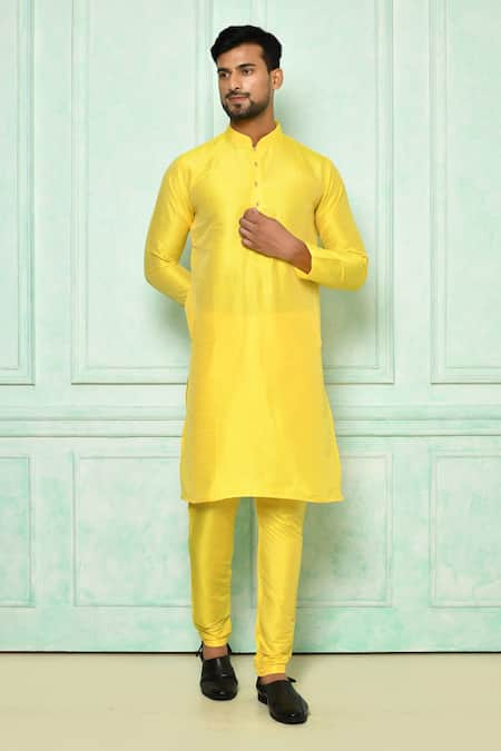 Arihant Rai Sinha Band Collar Kurta & Pyjama Set 