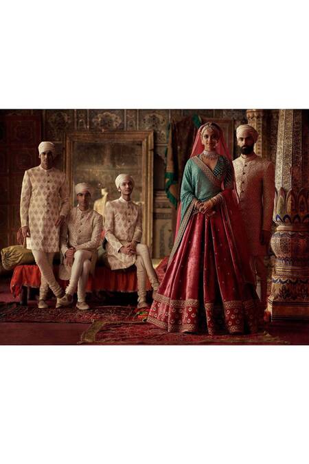 Shop_Sabyasachi_Zinobia Lehenga Set_at_Aza_Fashions