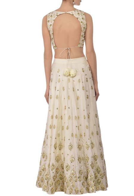 Astha Narang Silk Lehenga Set 