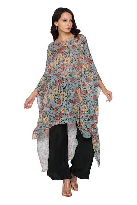Soup By Sougat Paul Printed Kaftan Tunic & Pant Set 