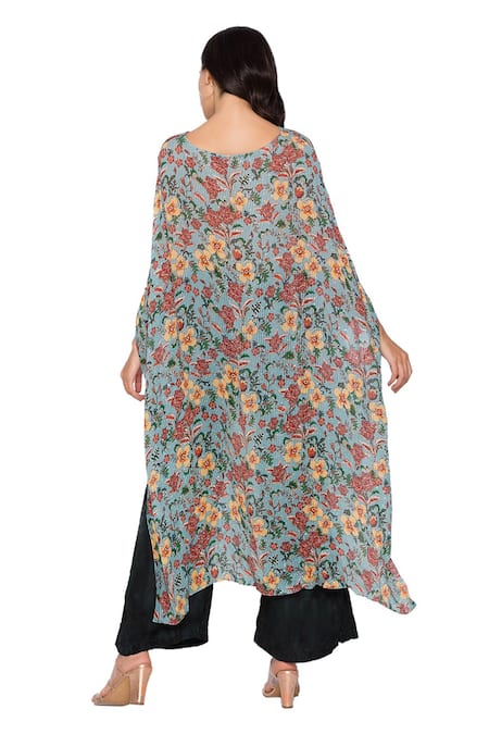 Soup By Sougat Paul Printed Kaftan Tunic & Pant Set 