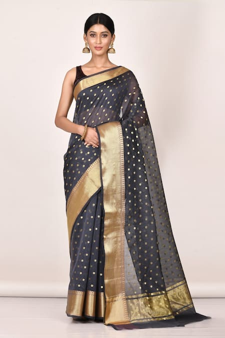 Buy The Chennai Silks - Blue Cotton Silk Saree Online at Low Prices in  India - Paytmmall.com